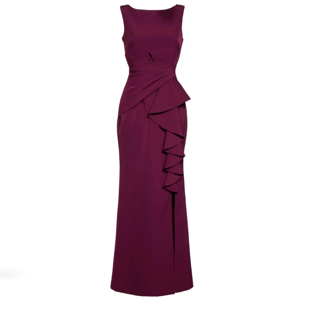 Ruffle Front Gown